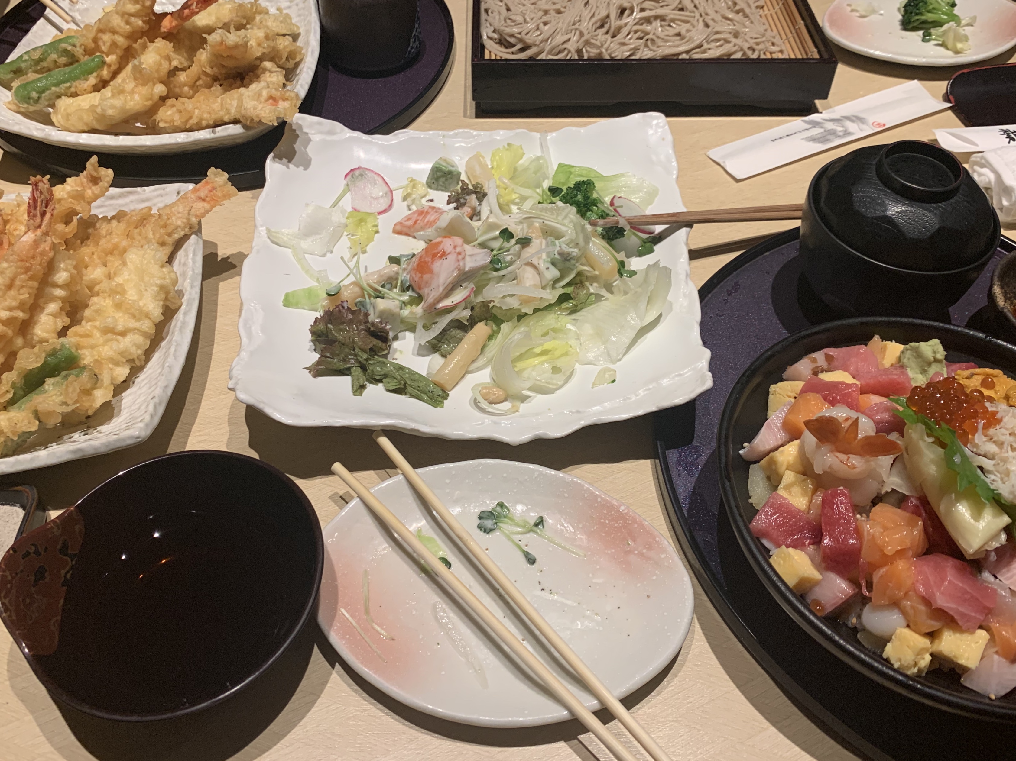 海鮮丼&天ぷら…